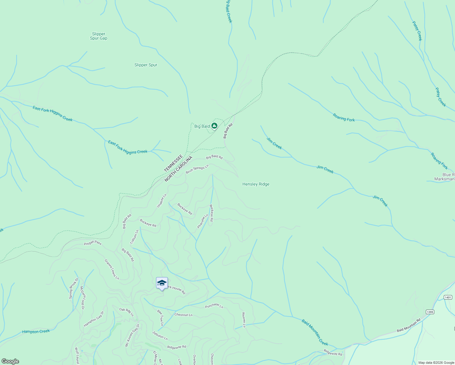 map of restaurants, bars, coffee shops, grocery stores, and more near 587 Grouse Thicket Road in Mars Hill