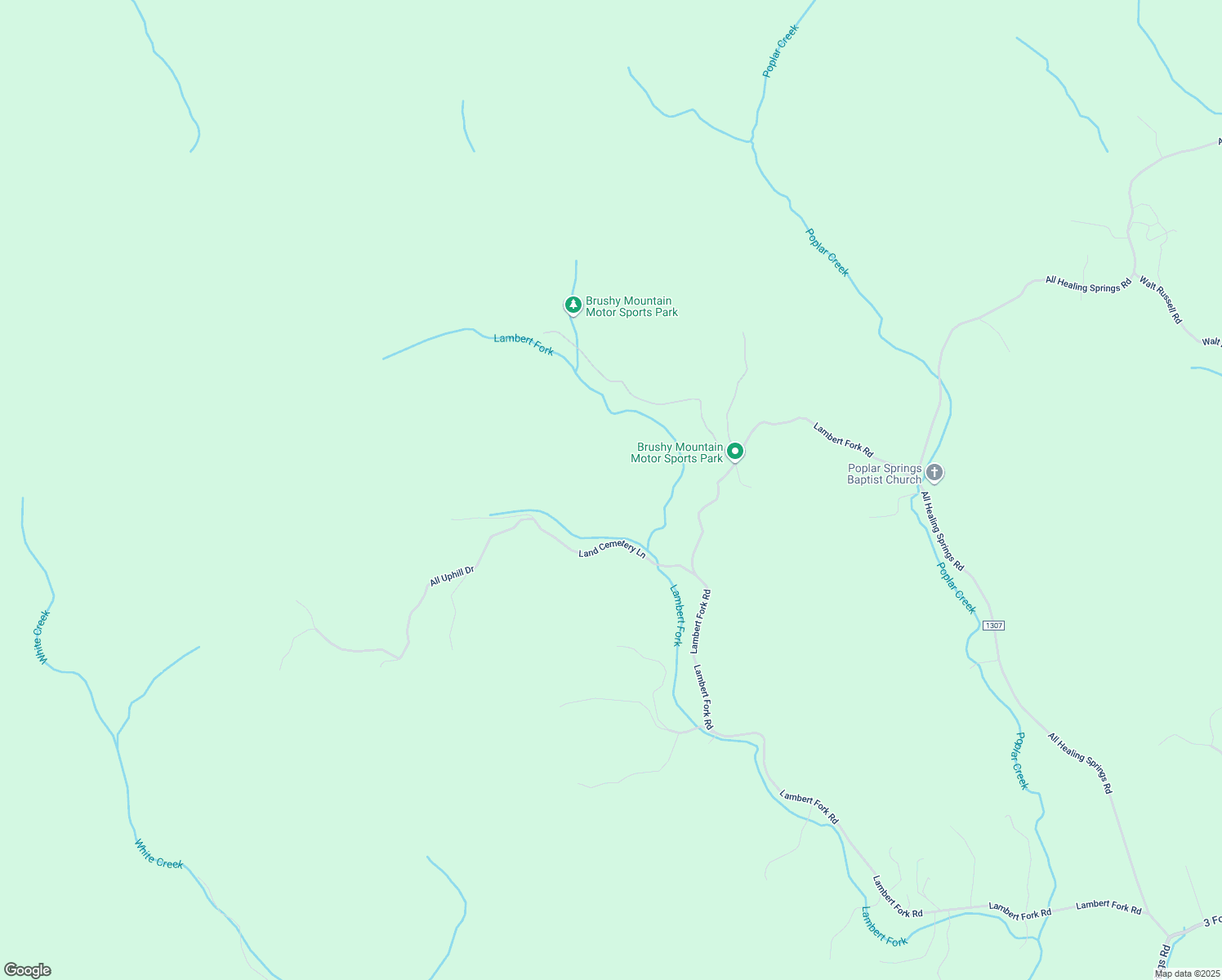map of restaurants, bars, coffee shops, grocery stores, and more near 250 Land Cemetery Lane in Taylorsville
