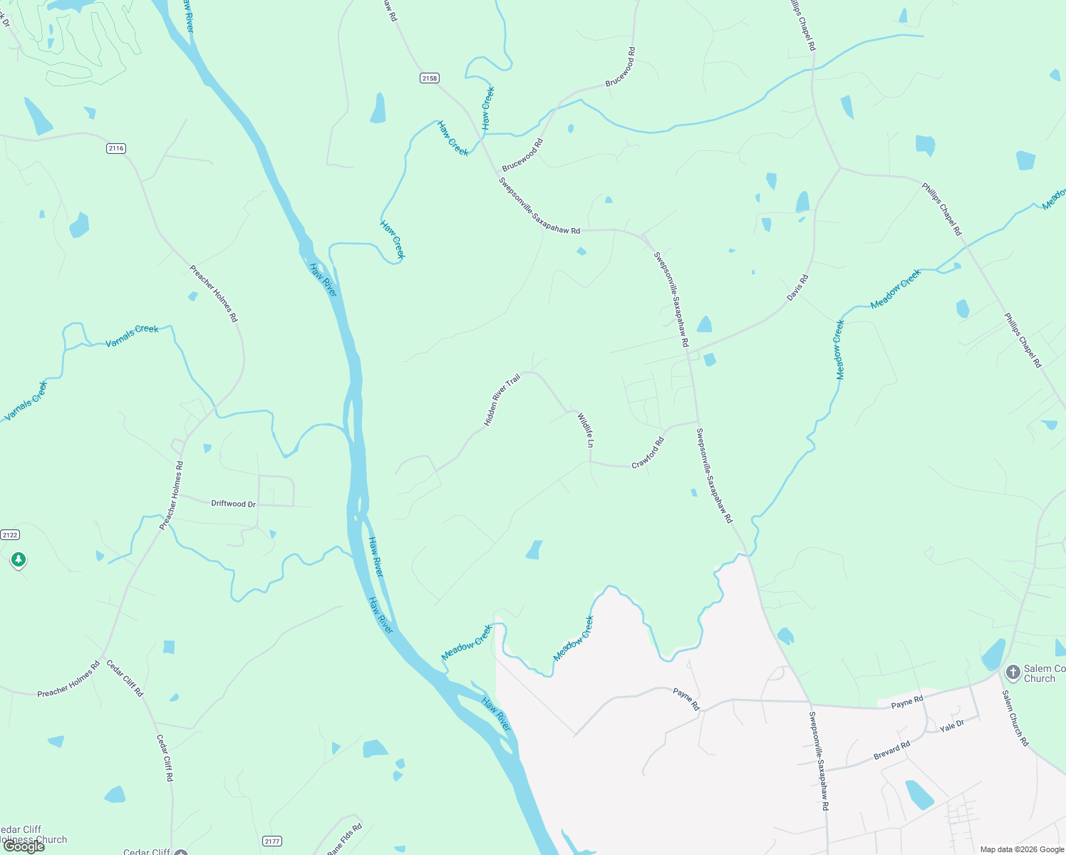 map of restaurants, bars, coffee shops, grocery stores, and more near 4300 Wildlife Ln in Graham