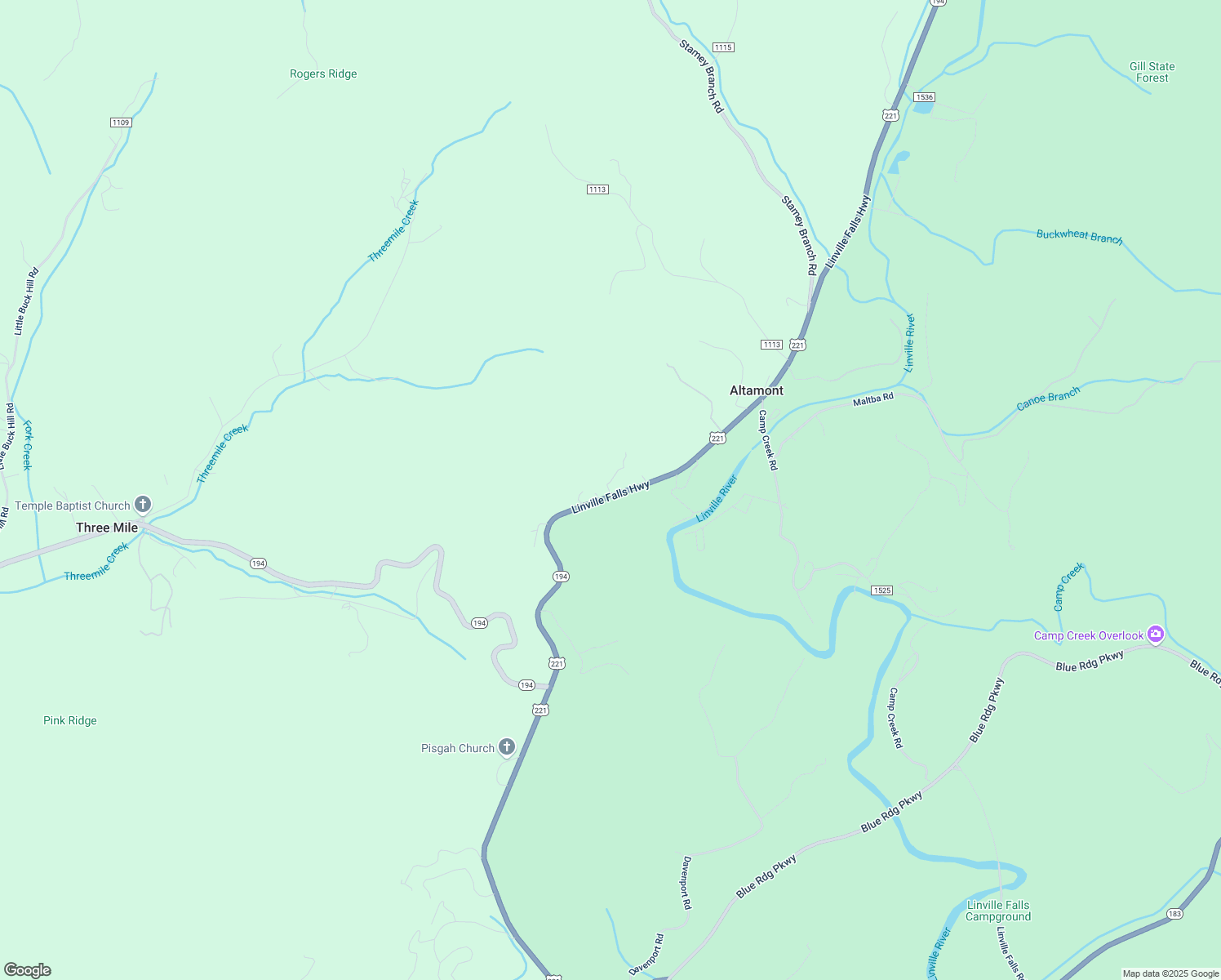map of restaurants, bars, coffee shops, grocery stores, and more near 129 Frazier Ln in Newland
