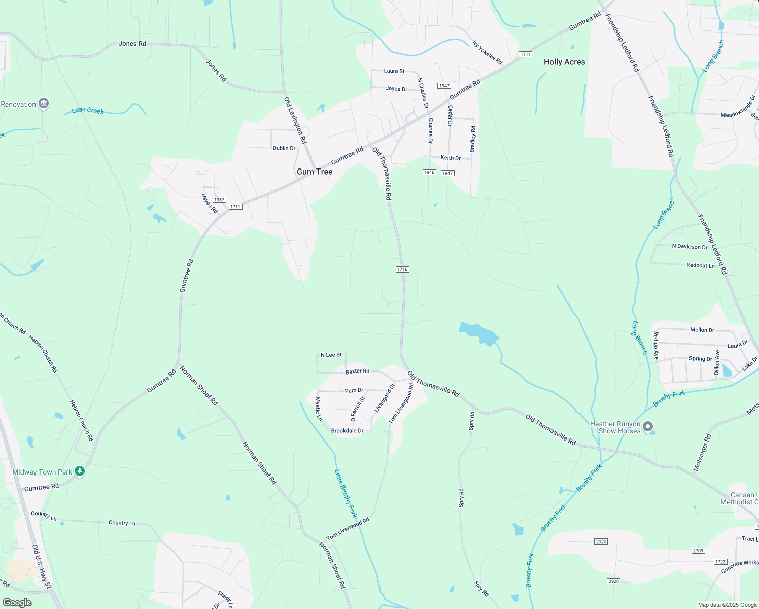 map of restaurants, bars, coffee shops, grocery stores, and more near 183 Split Creek Trail in Winston-Salem