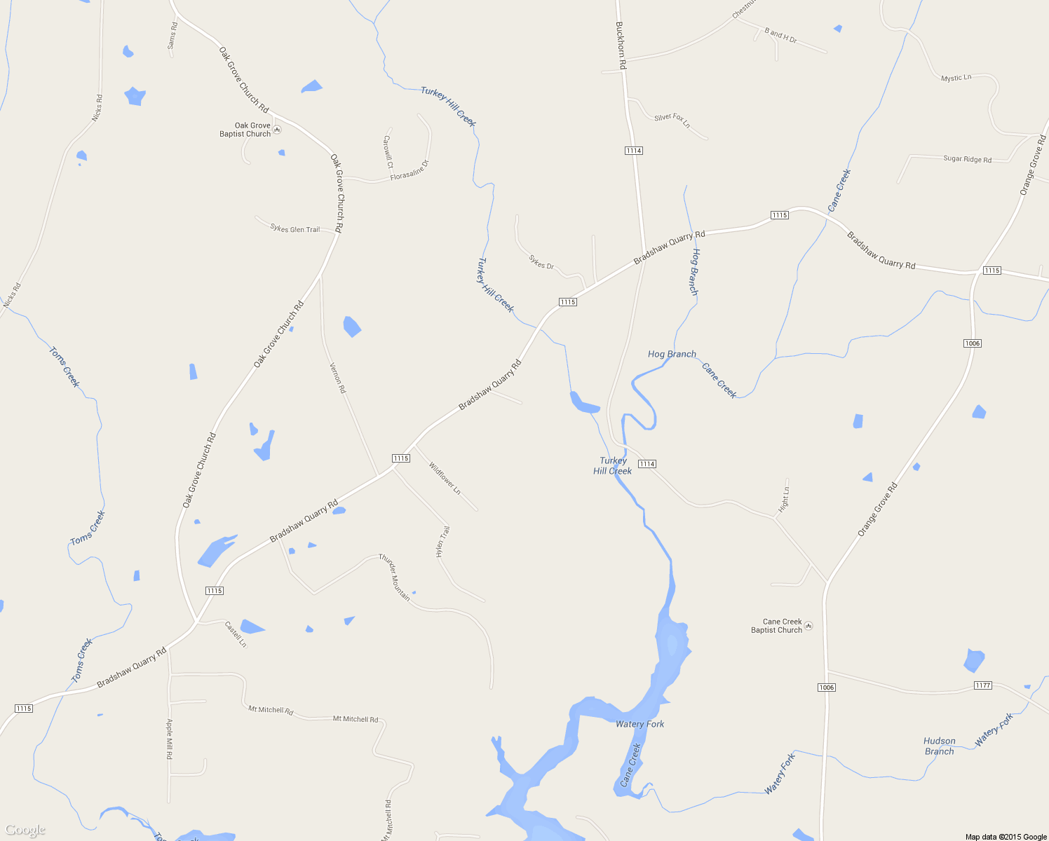 map of restaurants, bars, coffee shops, grocery stores, and more near 6125 Morning Glory Road in Efland