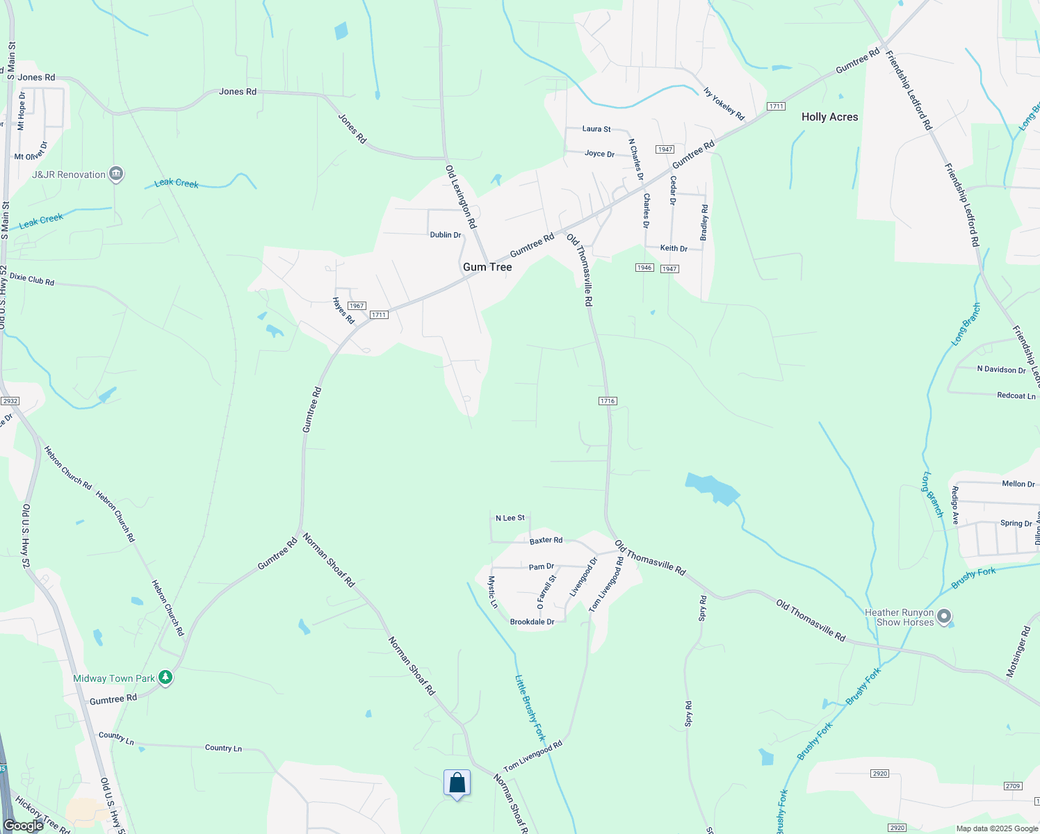 map of restaurants, bars, coffee shops, grocery stores, and more near 174 Lavender Lane in Lexington