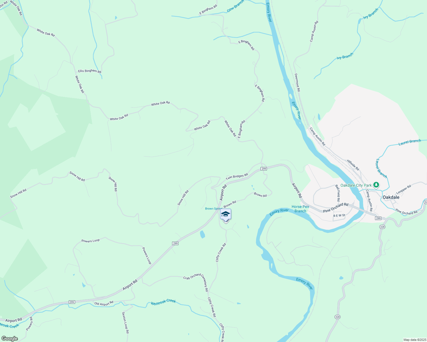 map of restaurants, bars, coffee shops, grocery stores, and more near 302 Snow Hill Road in Oakdale
