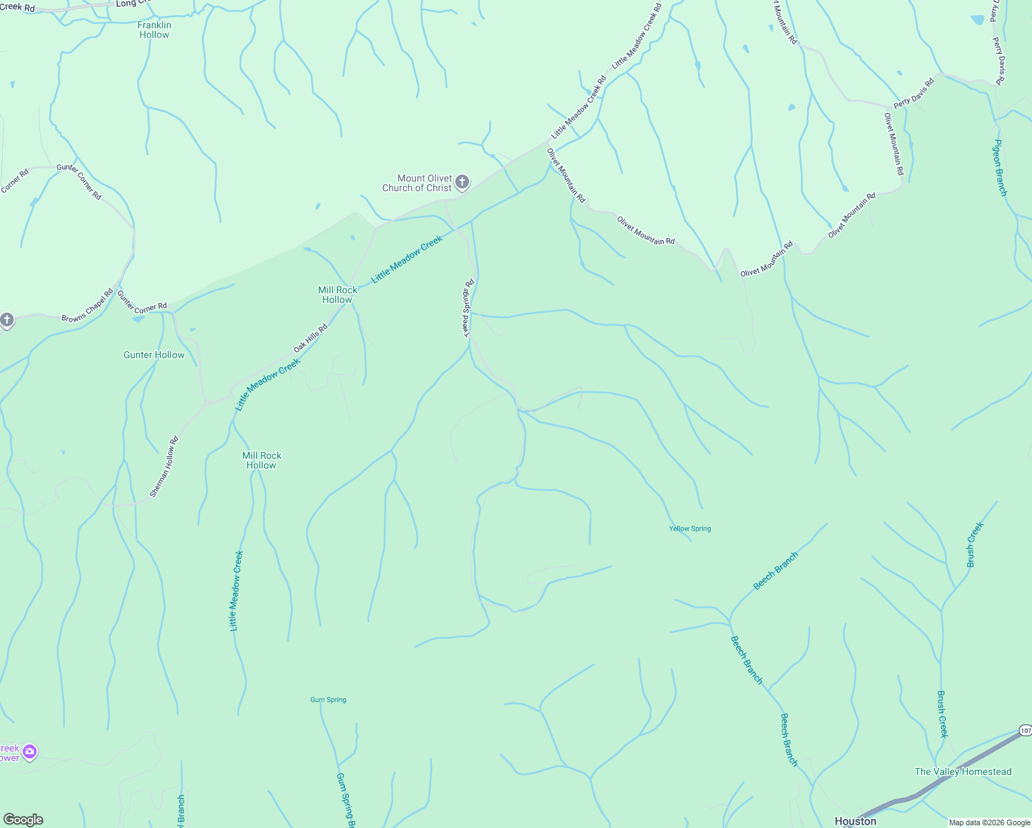 map of restaurants, bars, coffee shops, grocery stores, and more near 901 Tweed Springs Road in Greeneville