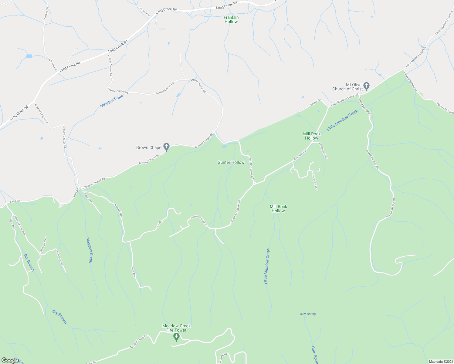 map of restaurants, bars, coffee shops, grocery stores, and more near 4070 Sherman Hollow Road in Parrottsville