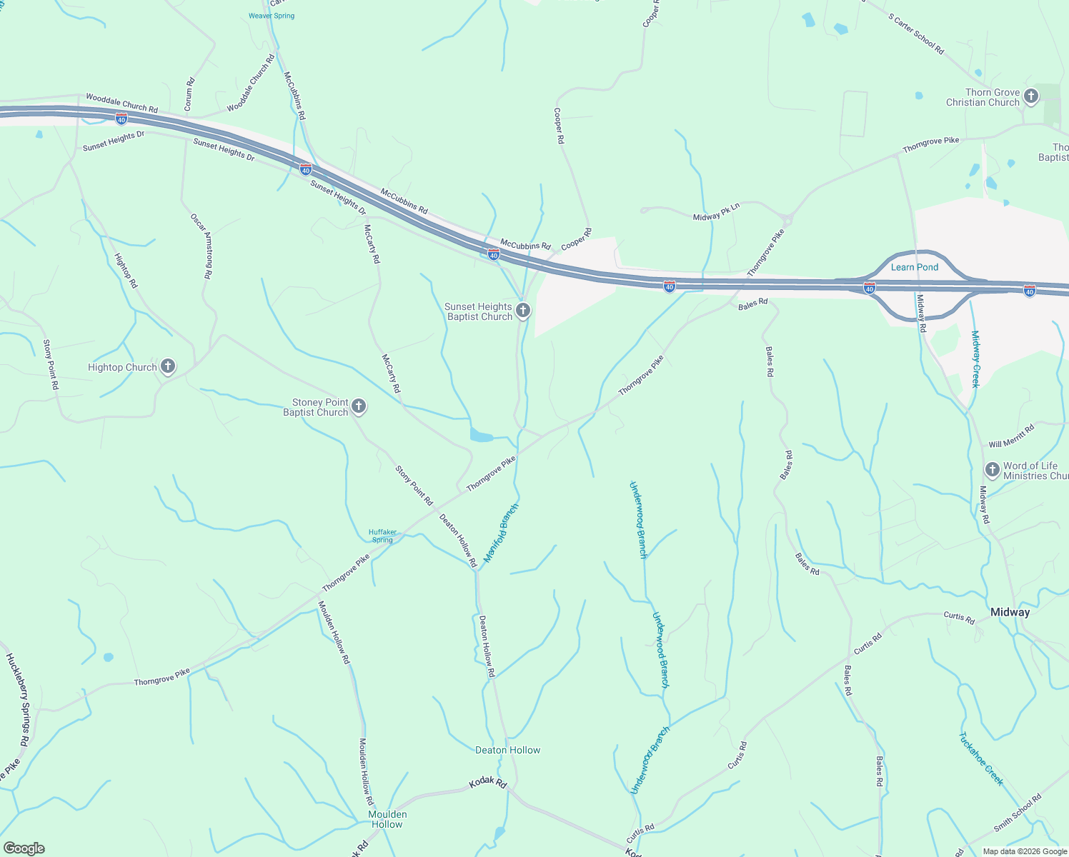 map of restaurants, bars, coffee shops, grocery stores, and more near 1728 Cooper Road in Knoxville