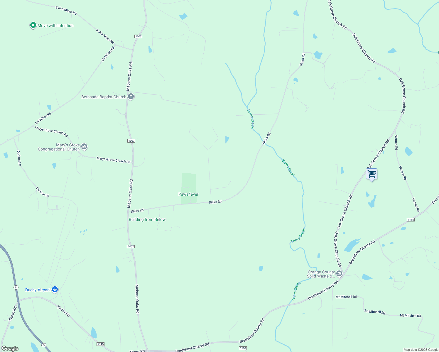 map of restaurants, bars, coffee shops, grocery stores, and more near 222 Dressage Ct in Mebane