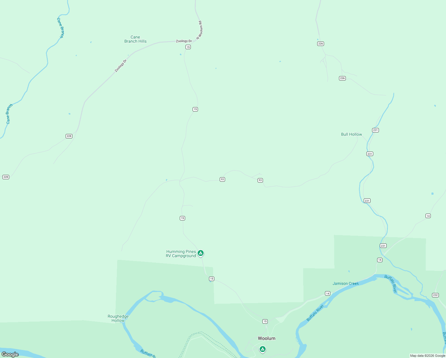 map of restaurants, bars, coffee shops, grocery stores, and more near in Woolum