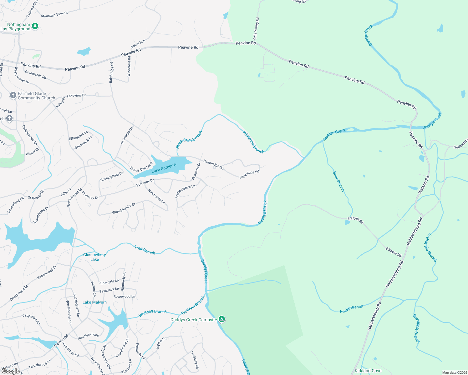 map of restaurants, bars, coffee shops, grocery stores, and more near 24 Parliment Terrace in Crossville