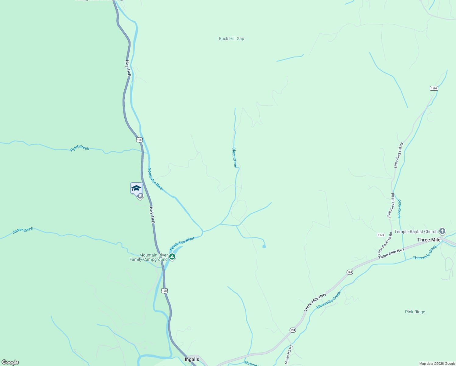 map of restaurants, bars, coffee shops, grocery stores, and more near 231 Gusher Knob Road in Spruce Pine