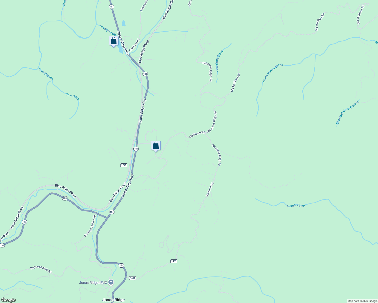 map of restaurants, bars, coffee shops, grocery stores, and more near 516 Clarktown Road in Newland