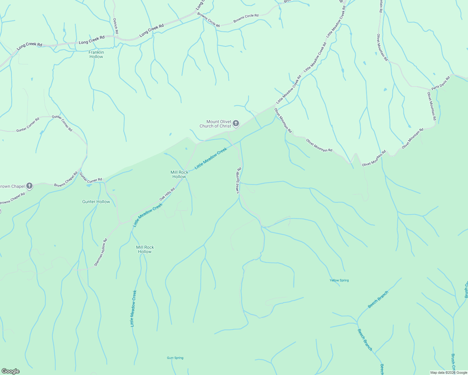 map of restaurants, bars, coffee shops, grocery stores, and more near 480 Tweed Springs Road in Greeneville