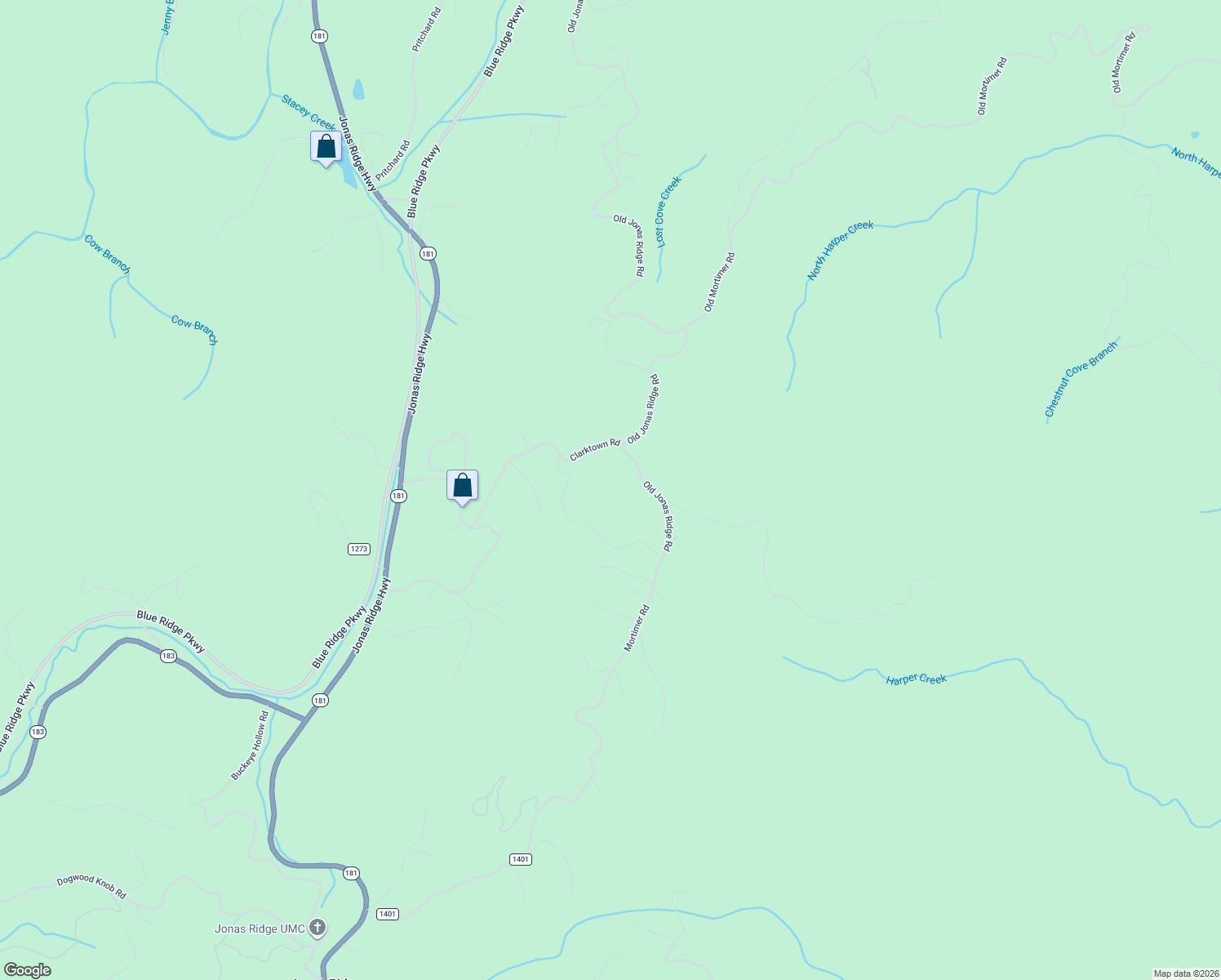 map of restaurants, bars, coffee shops, grocery stores, and more near 516 Clarktown Road in Newland