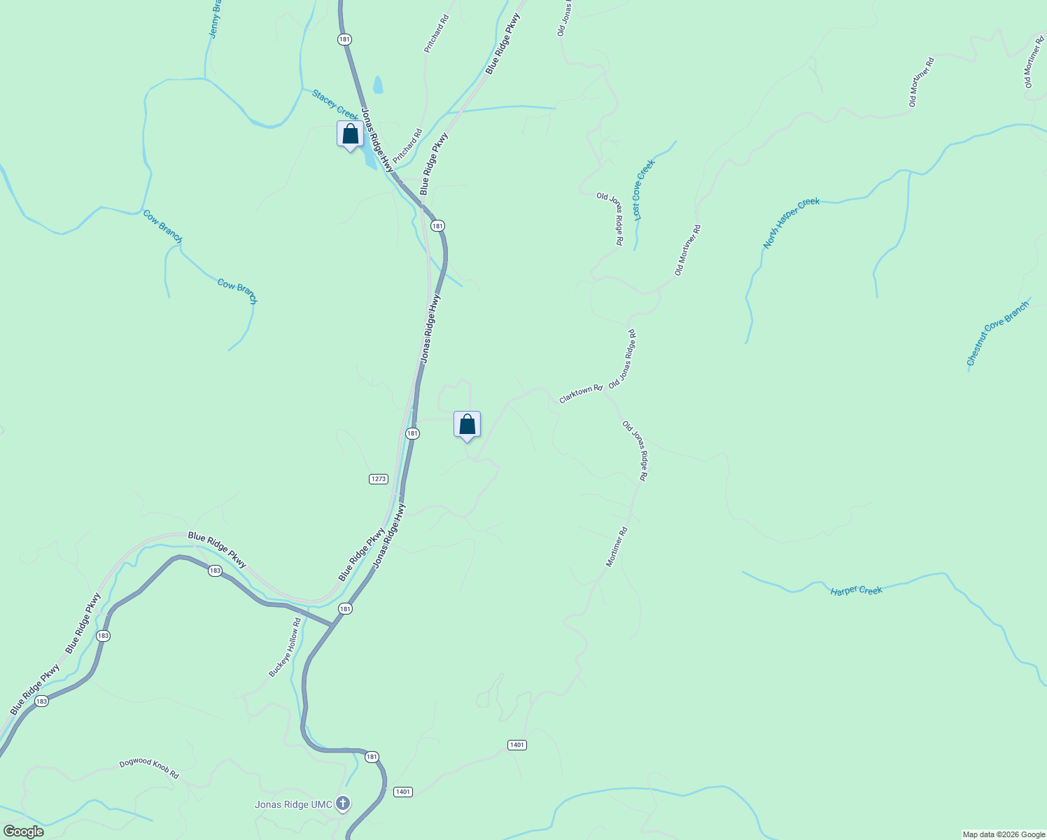 map of restaurants, bars, coffee shops, grocery stores, and more near 491 Clarktown Road in Newland