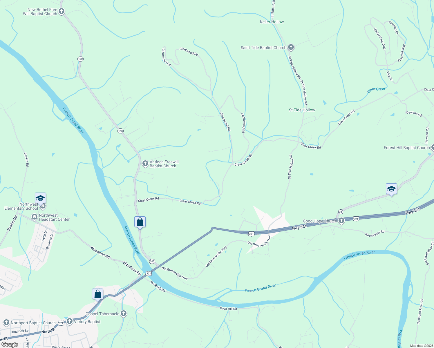 map of restaurants, bars, coffee shops, grocery stores, and more near 340 Prairie Way in Newport