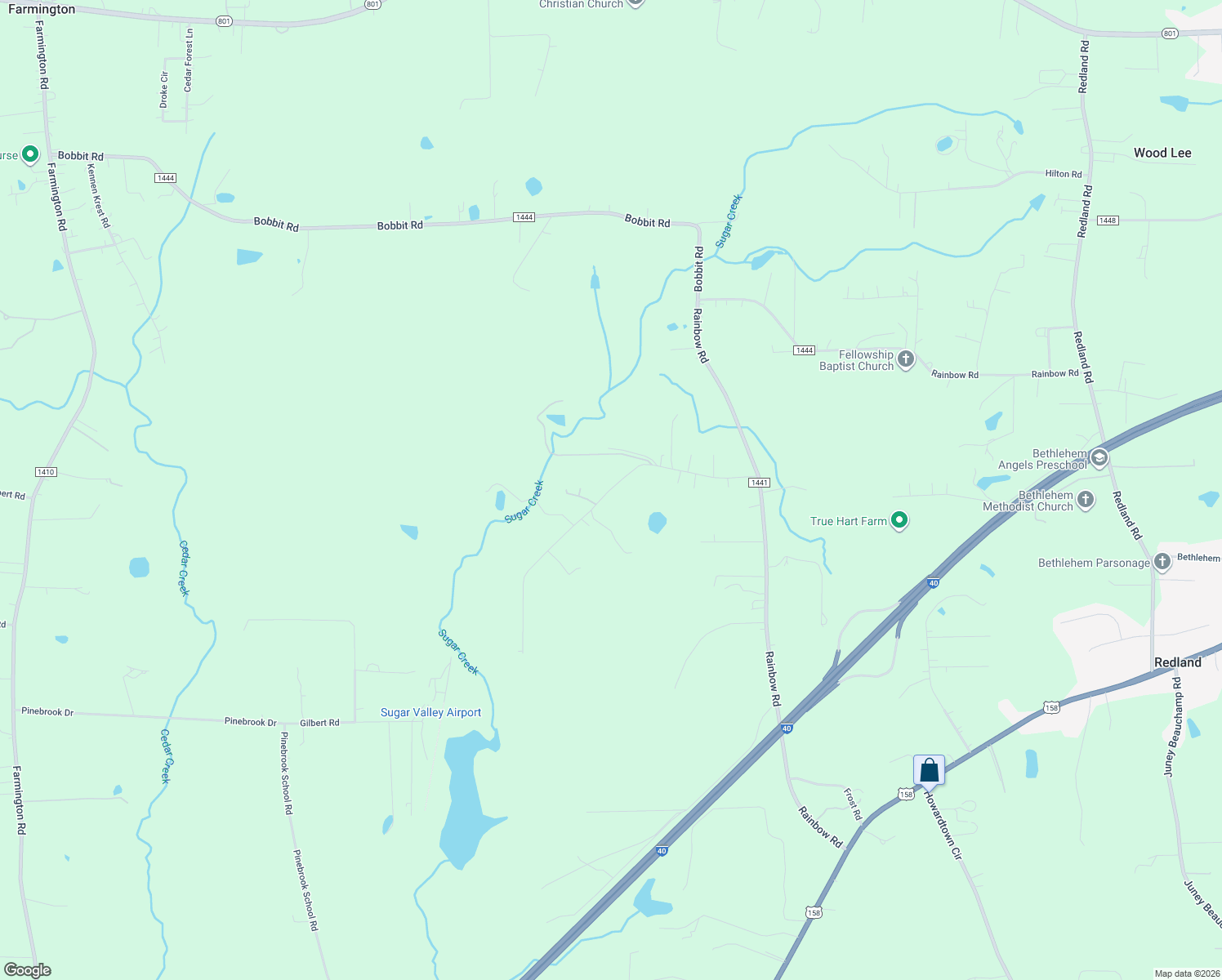 map of restaurants, bars, coffee shops, grocery stores, and more near 295 Speaks Road in Advance