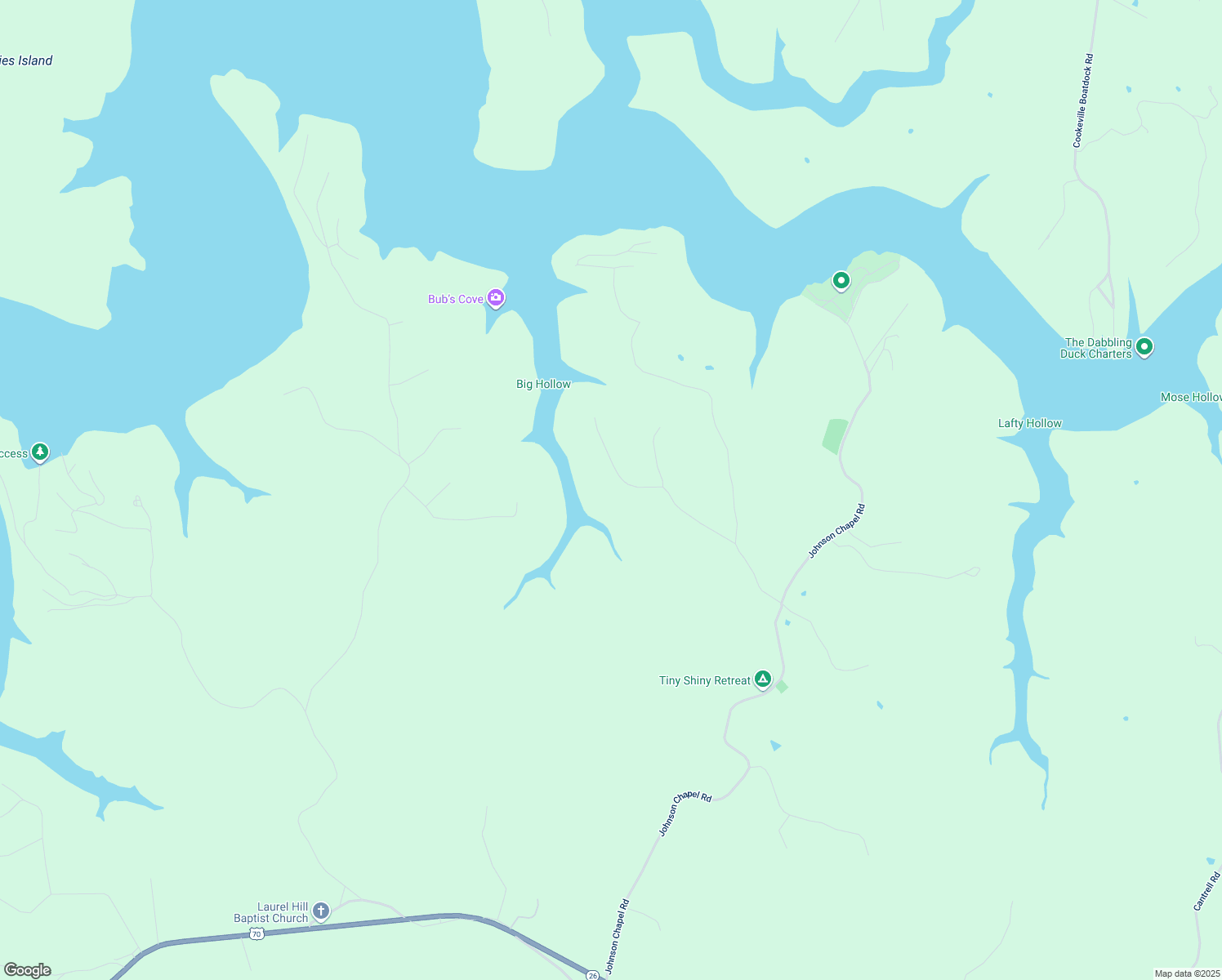 map of restaurants, bars, coffee shops, grocery stores, and more near 641-647 Rocky Top Road in Sparta