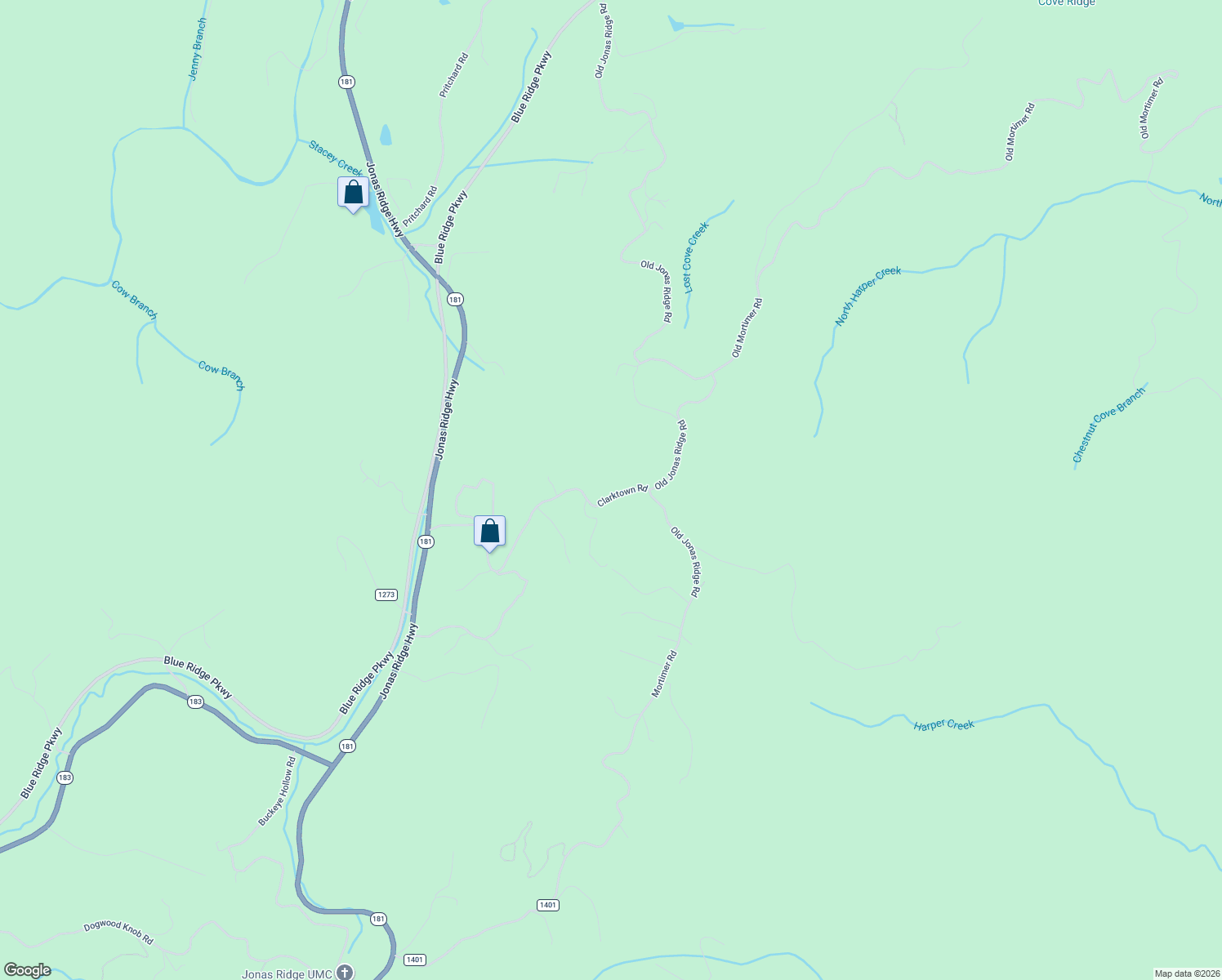 map of restaurants, bars, coffee shops, grocery stores, and more near 491 Clarktown Road in Newland