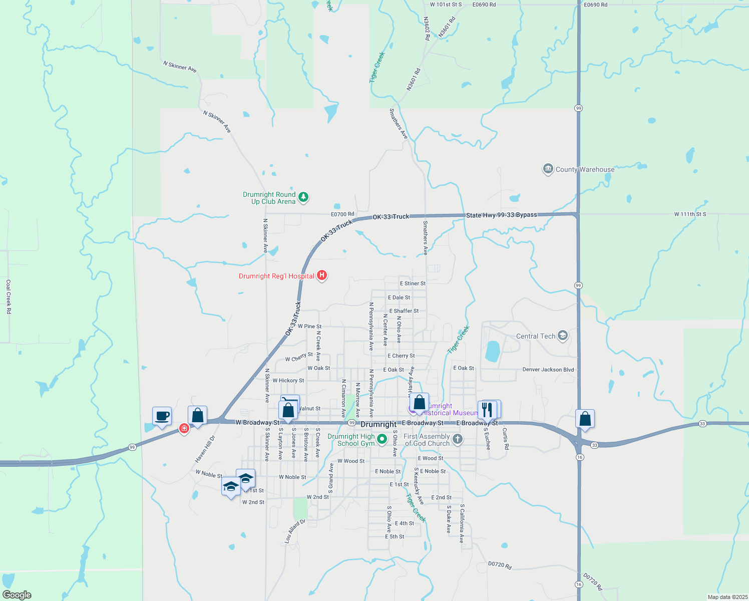 102 East Dale Street, Drumright OK Walk Score