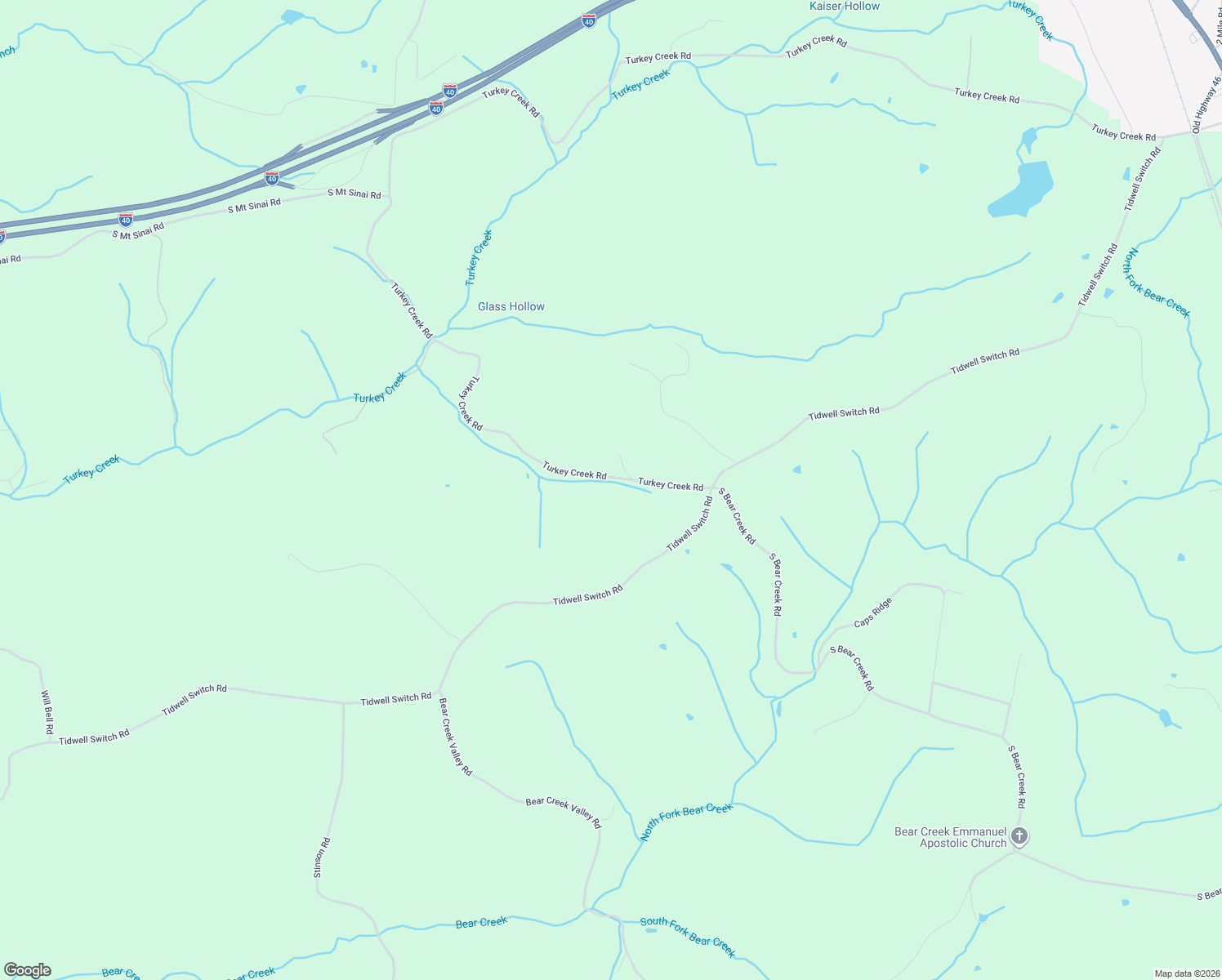 map of restaurants, bars, coffee shops, grocery stores, and more near 2067 Turkey Creek Road in Dickson