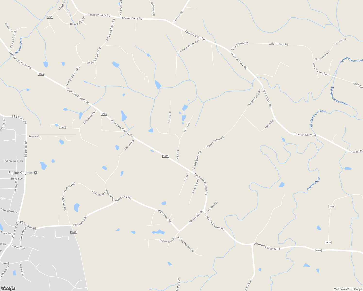 map of restaurants, bars, coffee shops, grocery stores, and more near 5301 Bailey Road in Greensboro