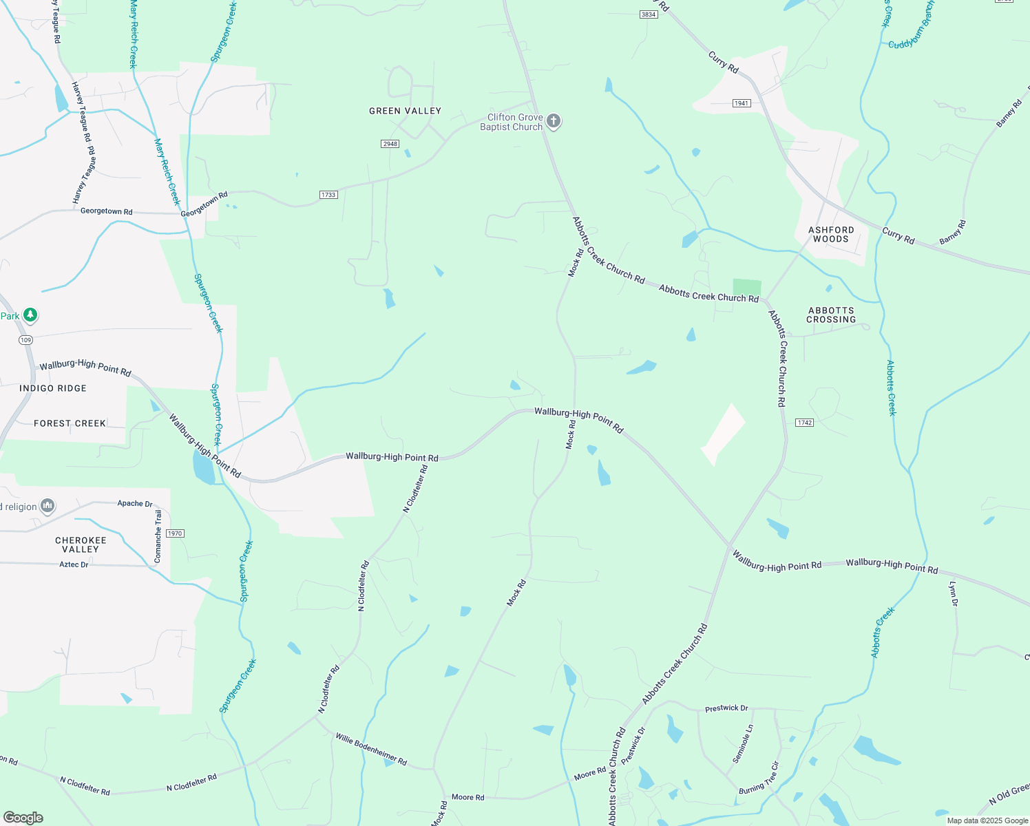 map of restaurants, bars, coffee shops, grocery stores, and more near 1991 Wallburg-High Point Road in High Point