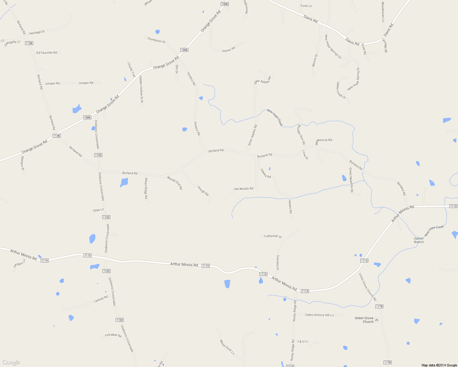 map of restaurants, bars, coffee shops, grocery stores, and more near 5225 Old Woods Road in Hillsborough