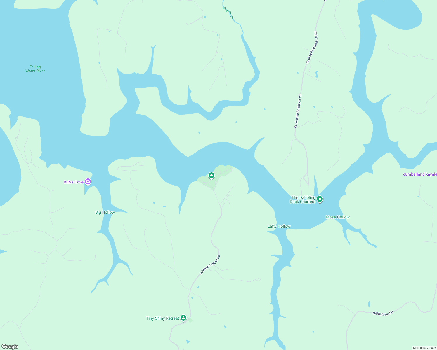 map of restaurants, bars, coffee shops, grocery stores, and more near 2891 Johnson Chapel Road in Sparta