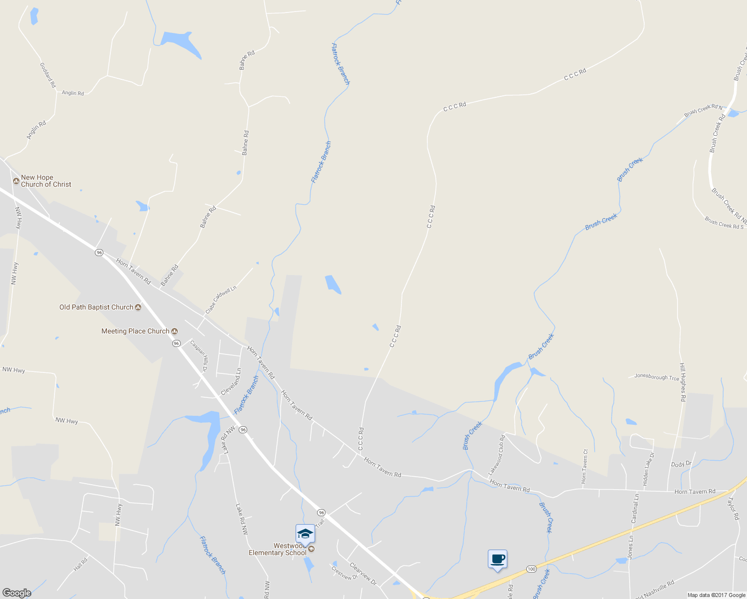 map of restaurants, bars, coffee shops, grocery stores, and more near 7159 Ccc Road in Fairview