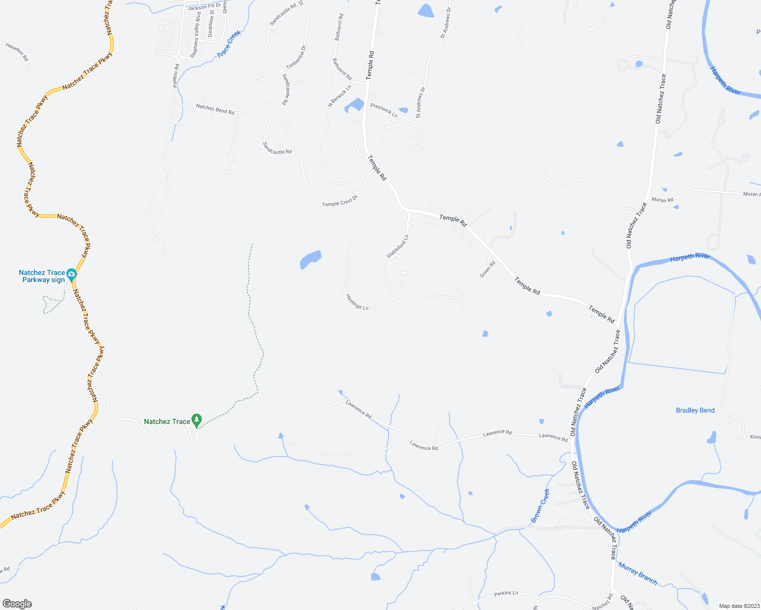 map of restaurants, bars, coffee shops, grocery stores, and more near 6636 Hastings Lane in Franklin