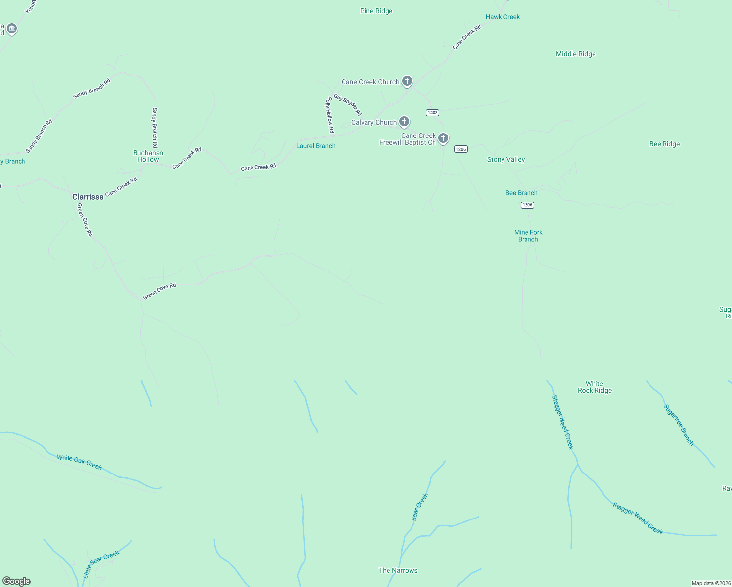 map of restaurants, bars, coffee shops, grocery stores, and more near 268 Apple Farm Road in Bakersville