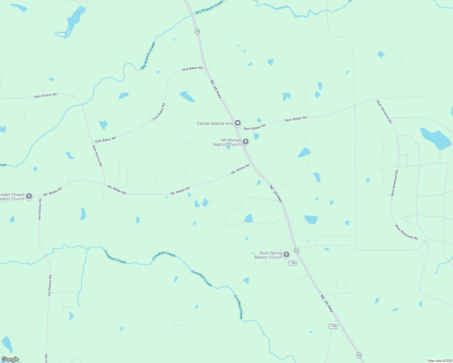 map of restaurants, bars, coffee shops, grocery stores, and more near 109 Mc Wilder Road in Louisburg
