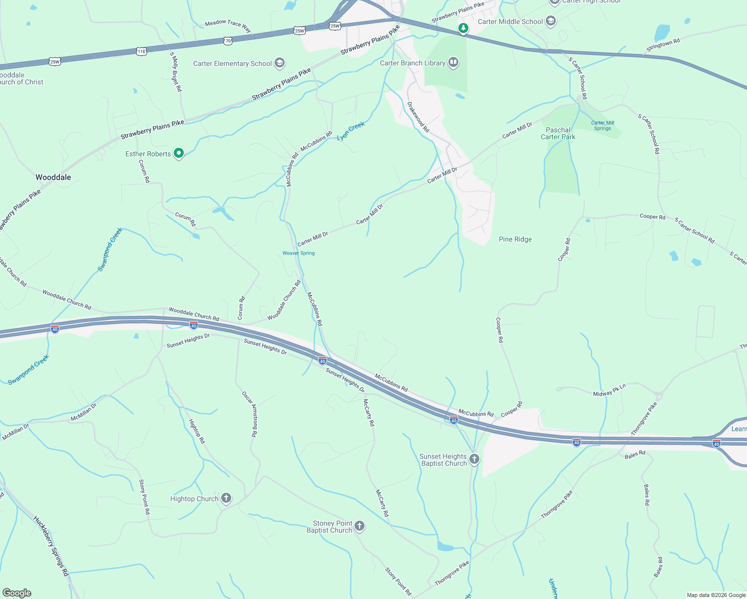 map of restaurants, bars, coffee shops, grocery stores, and more near 918 McCubbins Road in Knoxville
