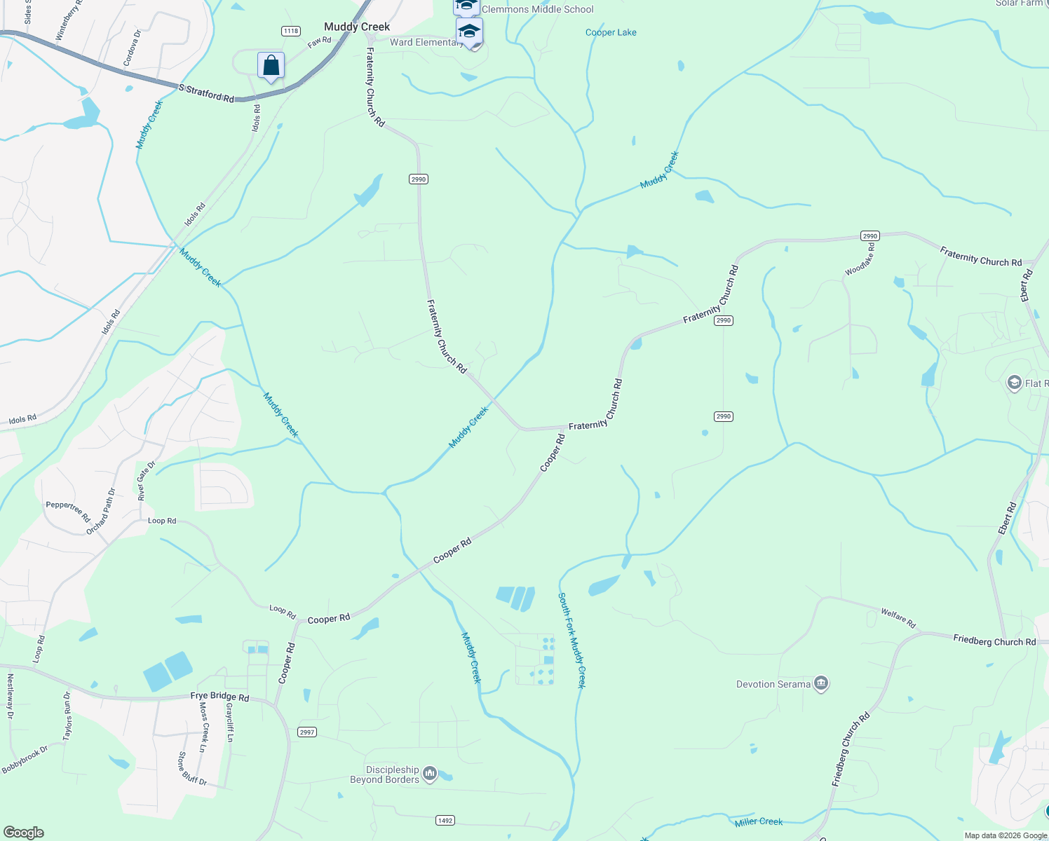 map of restaurants, bars, coffee shops, grocery stores, and more near 3329 Fraternity Church Road in Winston-Salem