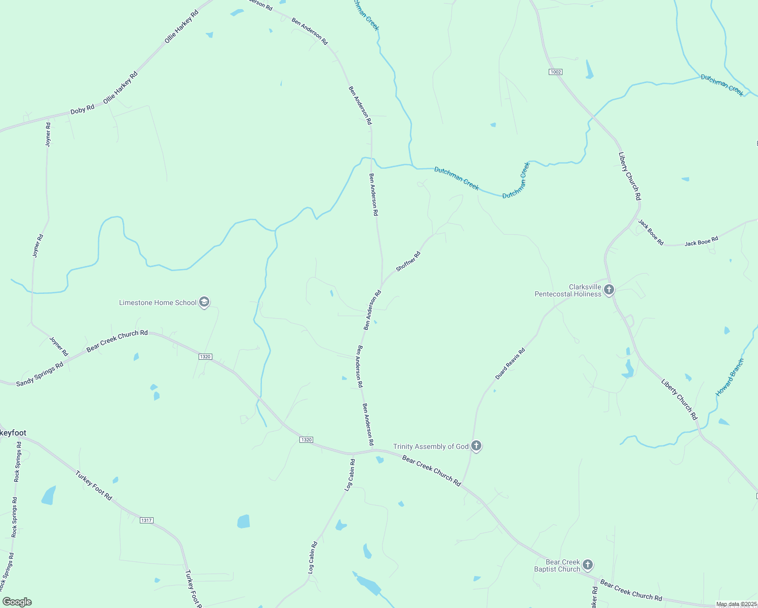 map of restaurants, bars, coffee shops, grocery stores, and more near 386 Ben Anderson Road in Mocksville