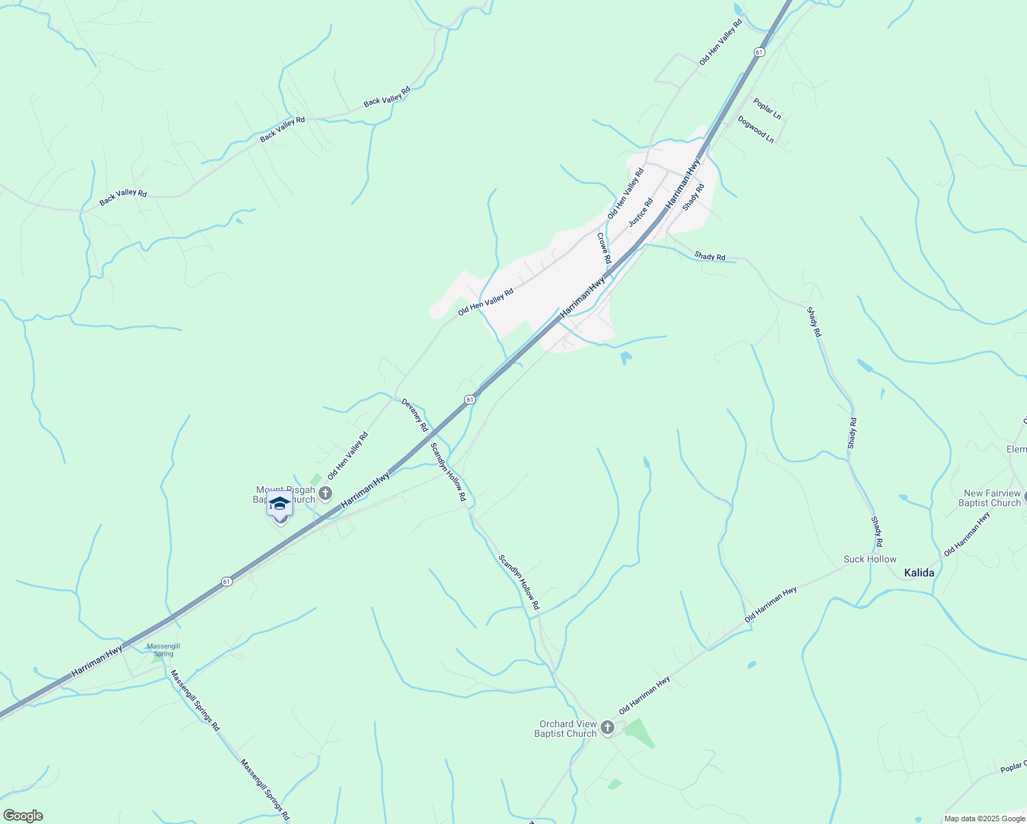 map of restaurants, bars, coffee shops, grocery stores, and more near 180 French Lane in Oliver Springs