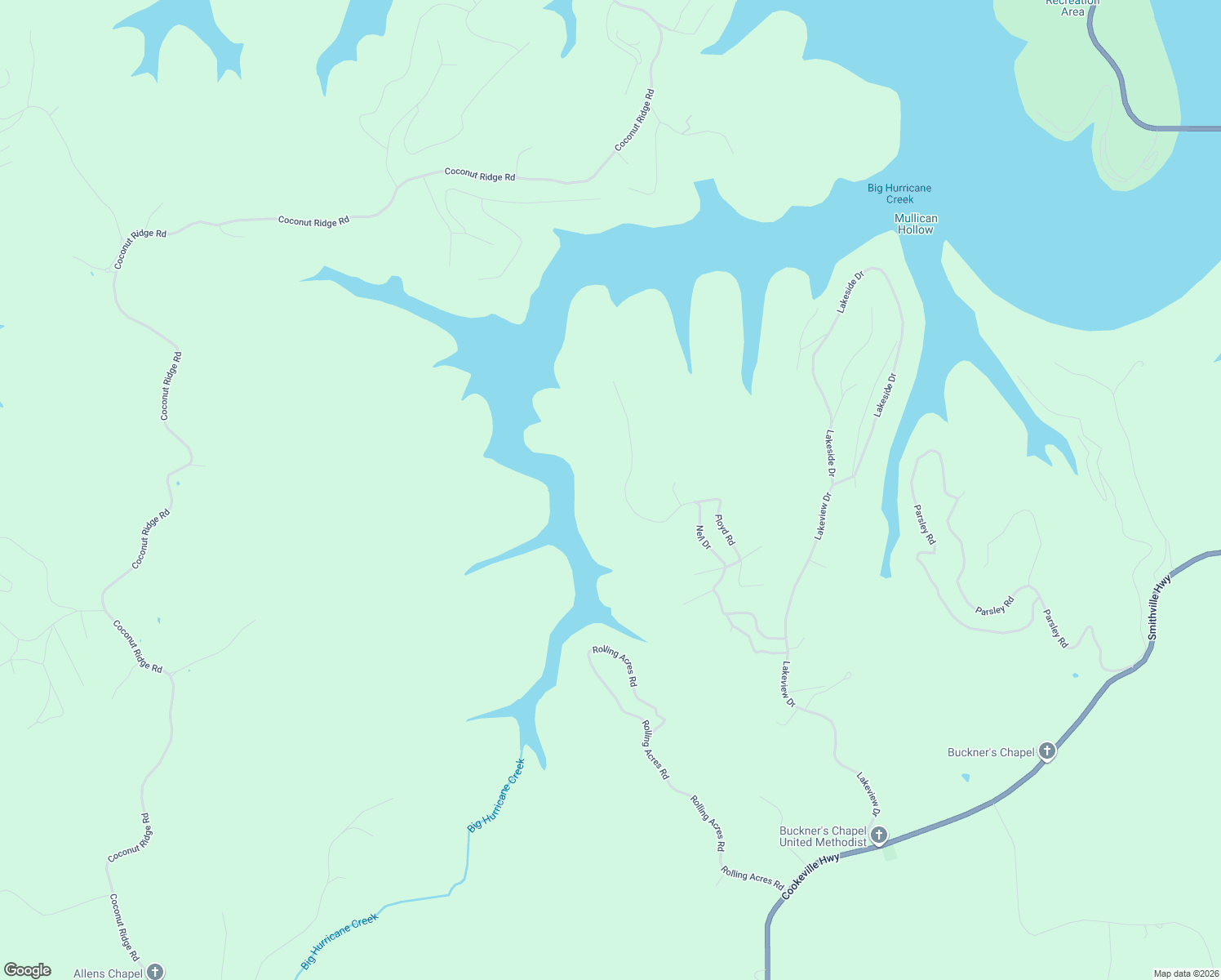 map of restaurants, bars, coffee shops, grocery stores, and more near 451 Oak Drive in Smithville