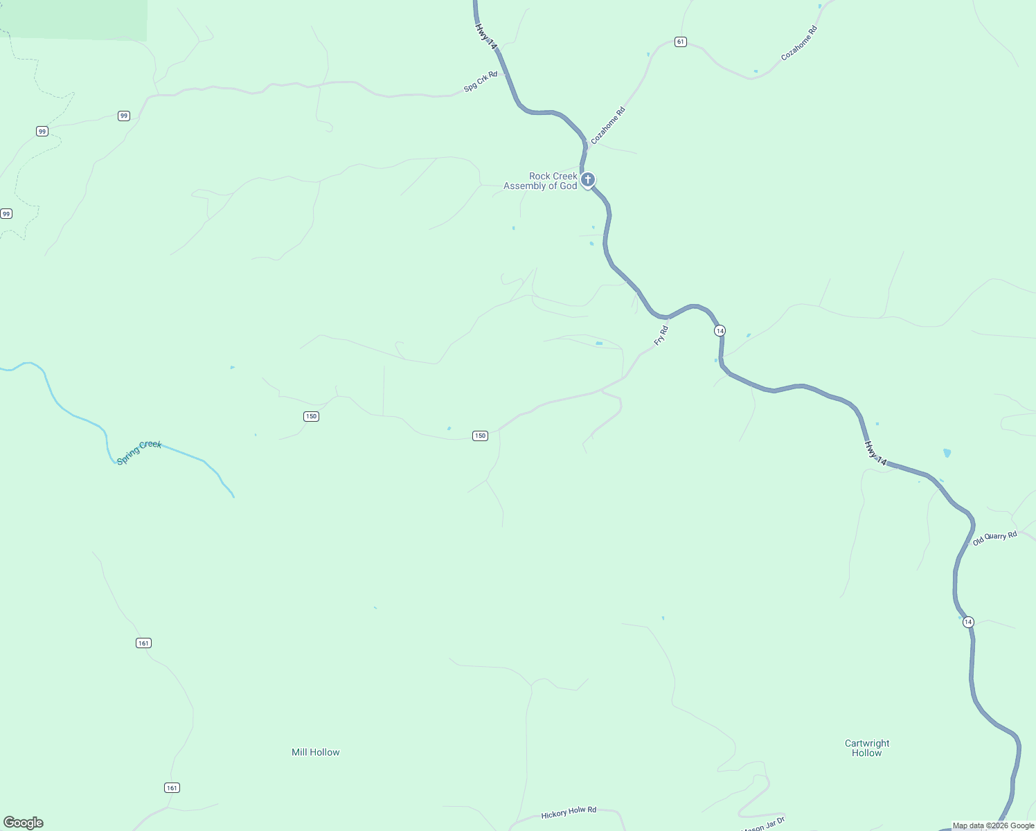 map of restaurants, bars, coffee shops, grocery stores, and more near Searcy 150 Highway in Searcy County