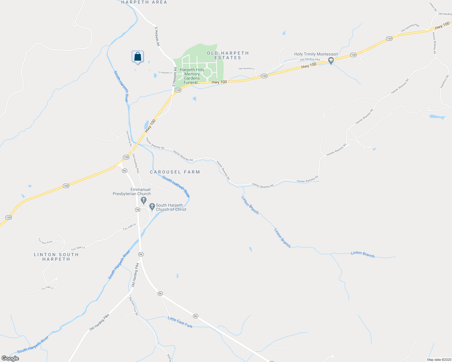 map of restaurants, bars, coffee shops, grocery stores, and more near 9208 Hester Beasley Road in Nashville