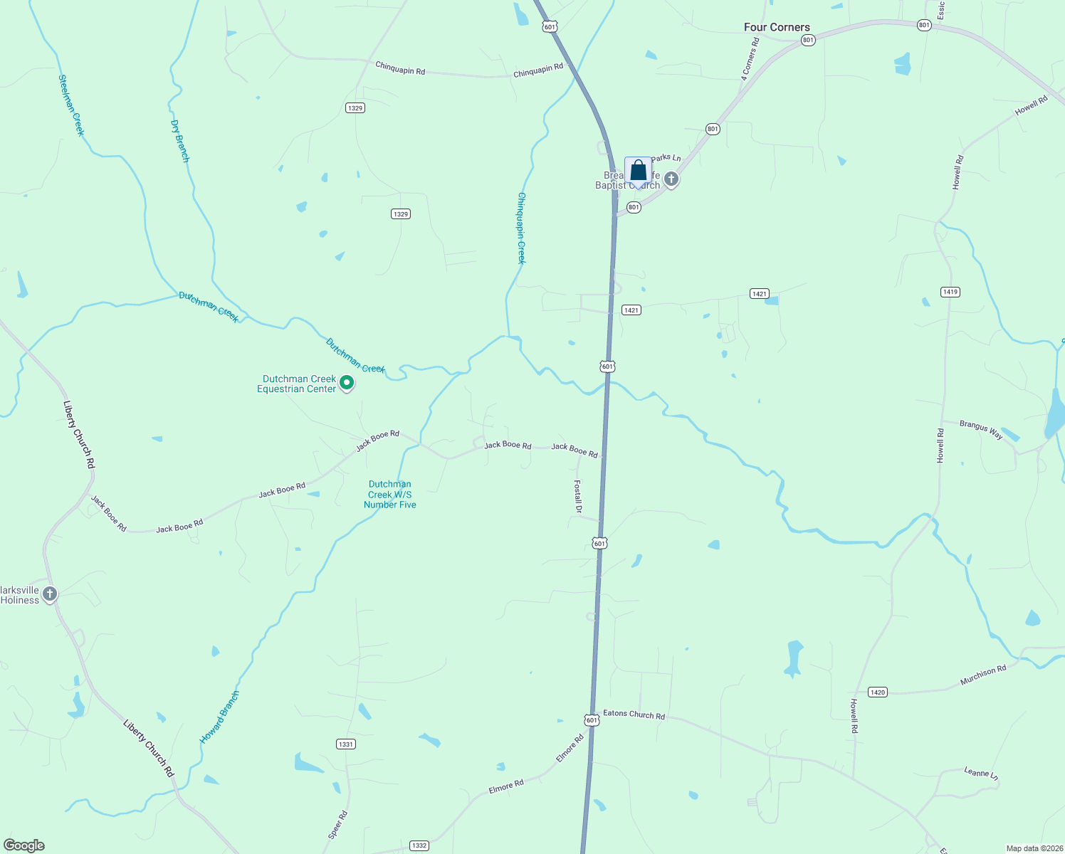 map of restaurants, bars, coffee shops, grocery stores, and more near 212 Jack Booe Road in Mocksville