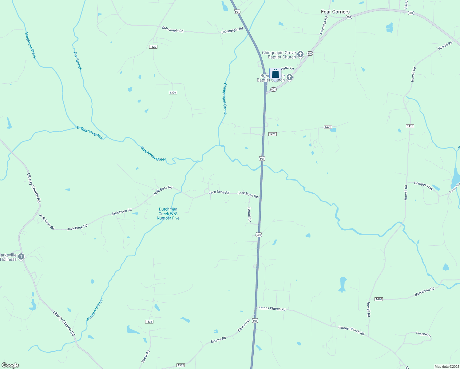 map of restaurants, bars, coffee shops, grocery stores, and more near 212 Jack Booe Road in Mocksville