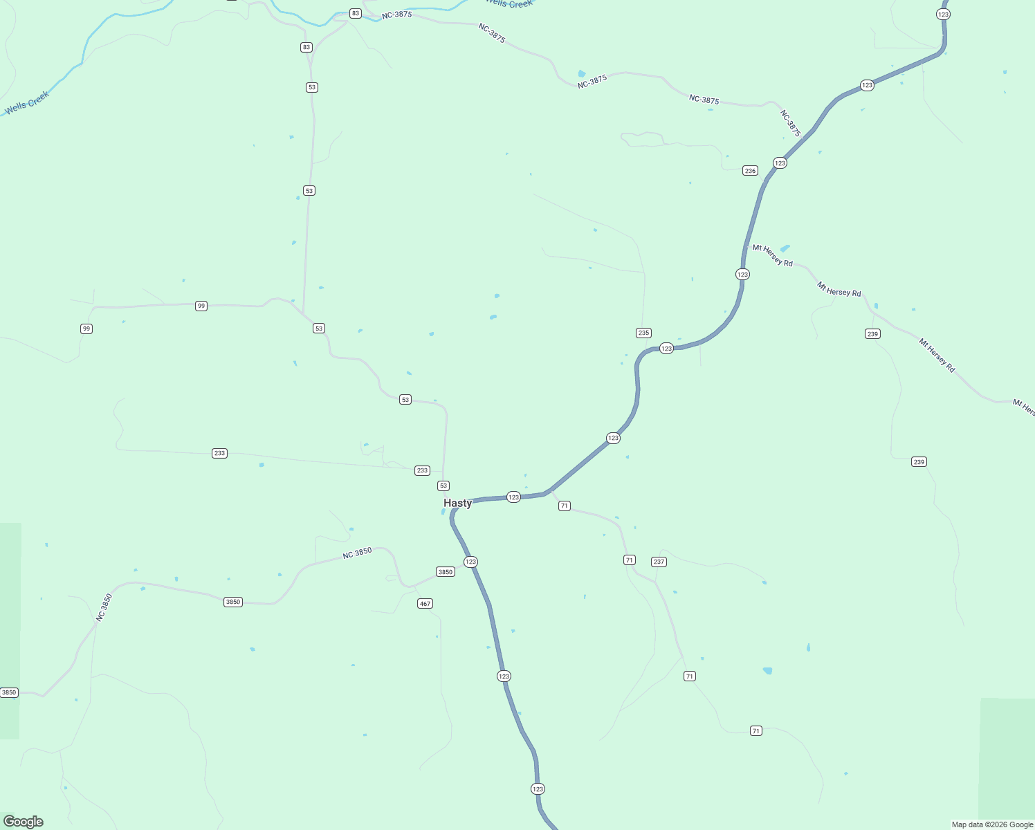 map of restaurants, bars, coffee shops, grocery stores, and more near in Hasty