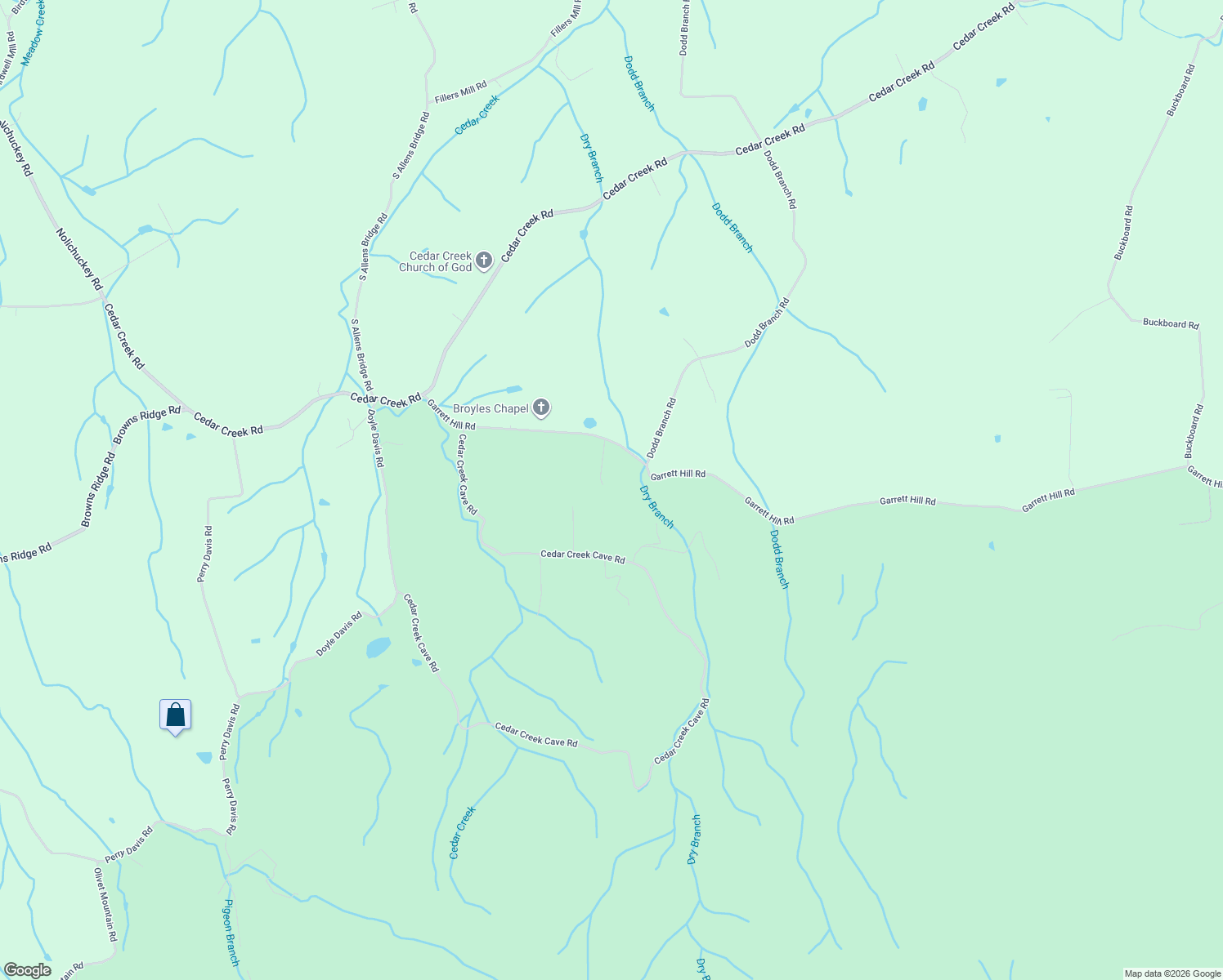 map of restaurants, bars, coffee shops, grocery stores, and more near 1995 Garrett Hill Road in Greeneville