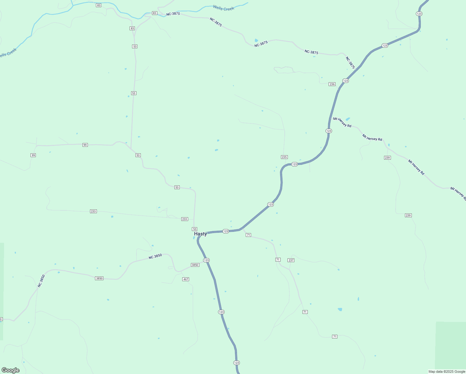 map of restaurants, bars, coffee shops, grocery stores, and more near County Road 53 in Harrison