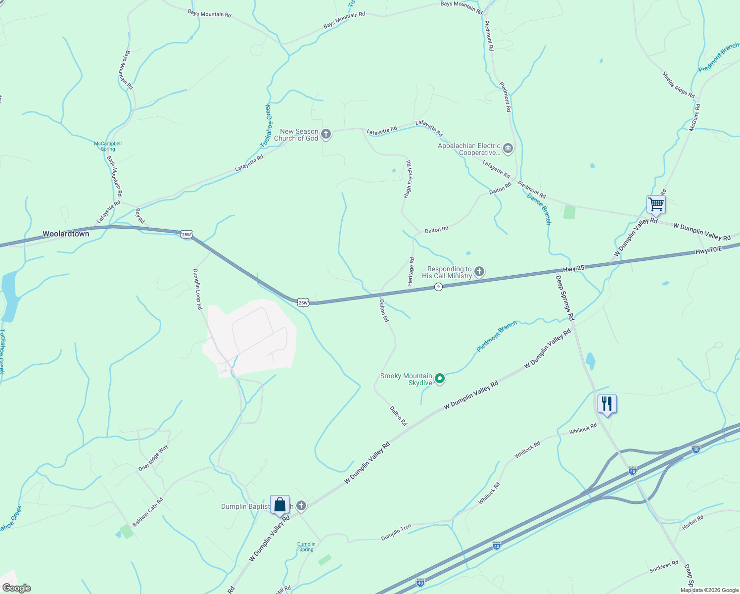 1669 Highway 25, New Market TN Walk Score