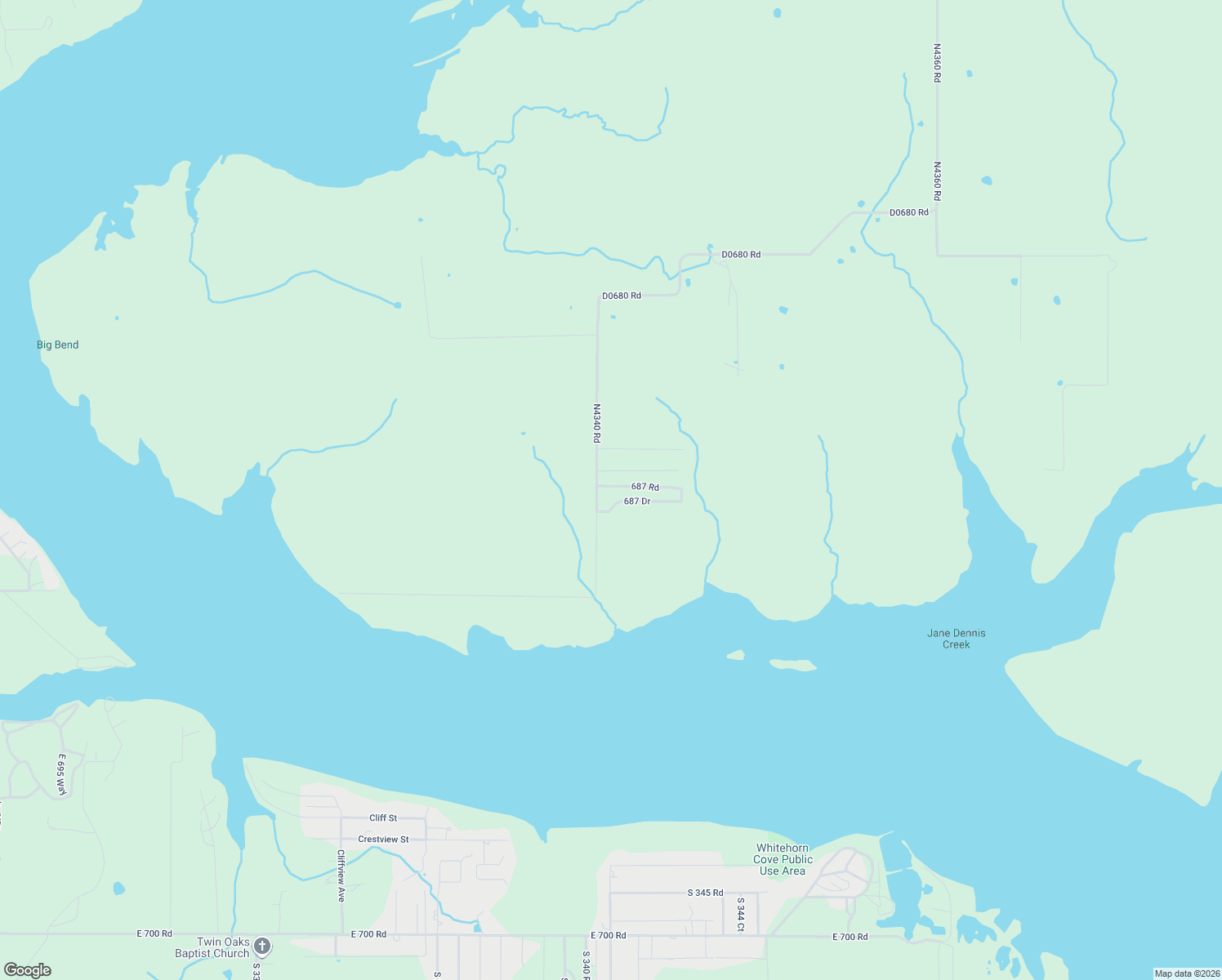 map of restaurants, bars, coffee shops, grocery stores, and more near 34036 687 Road in Locust Grove