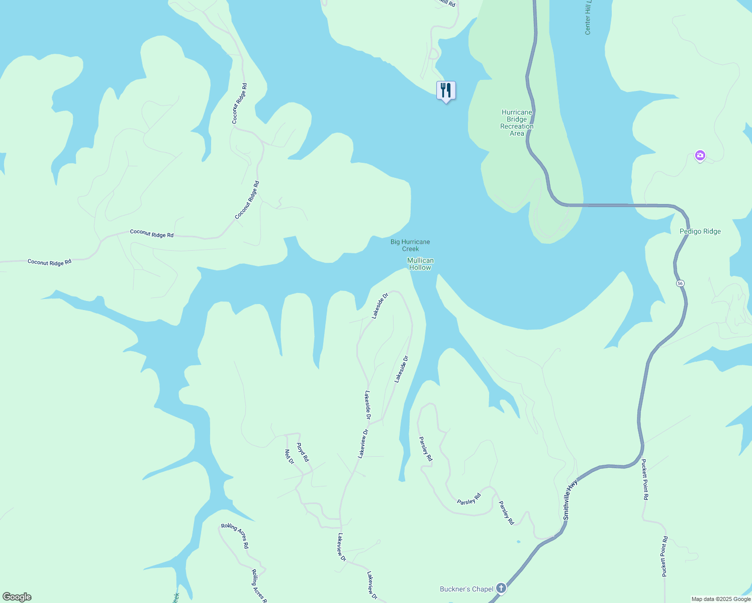 map of restaurants, bars, coffee shops, grocery stores, and more near 757 Lakeside Dr in Smithville