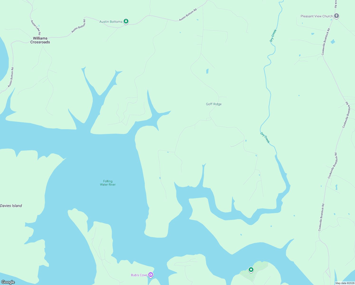 map of restaurants, bars, coffee shops, grocery stores, and more near in Williams Crossroads