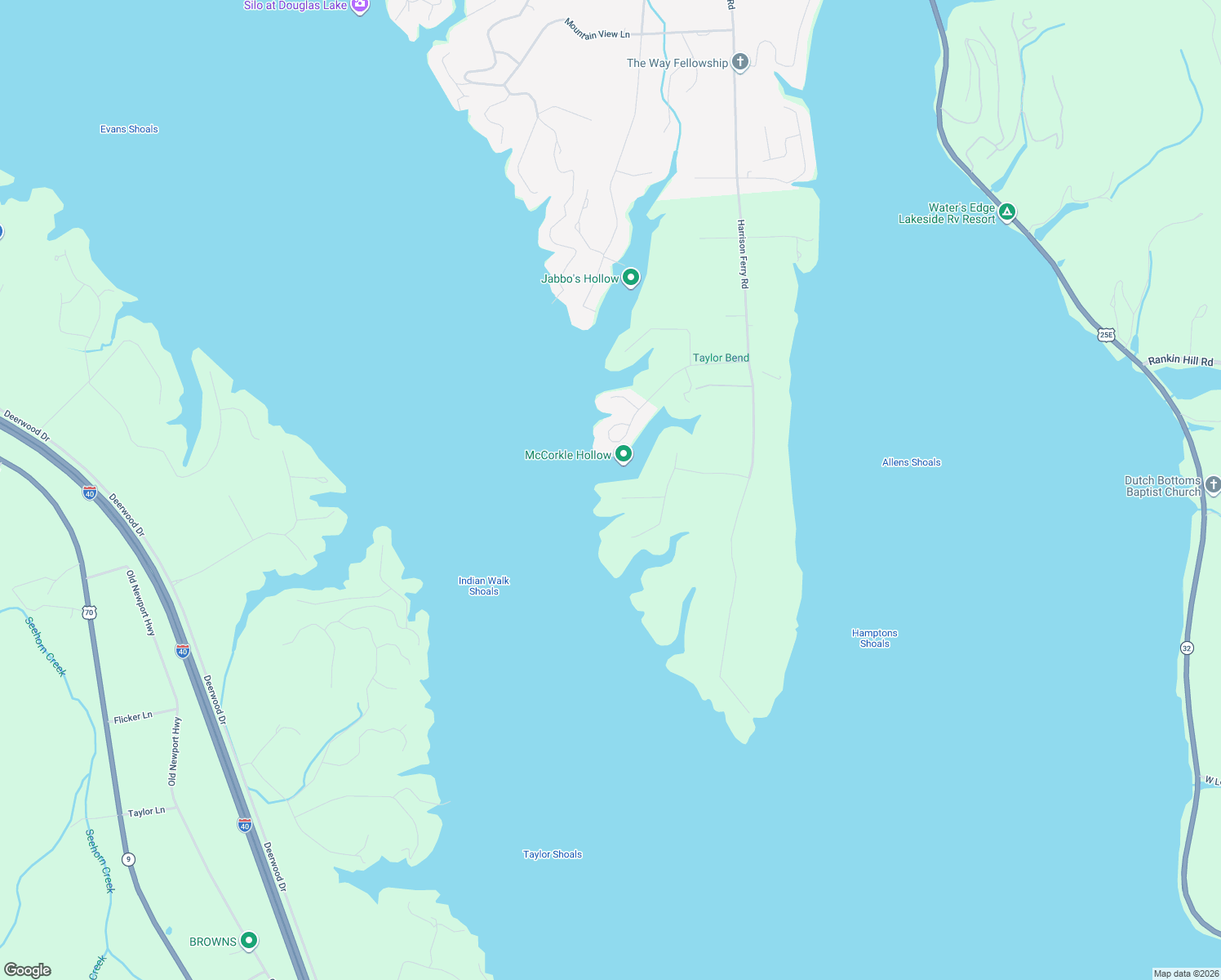 map of restaurants, bars, coffee shops, grocery stores, and more near 3519 Nina Ferry Pointe Way in White Pine